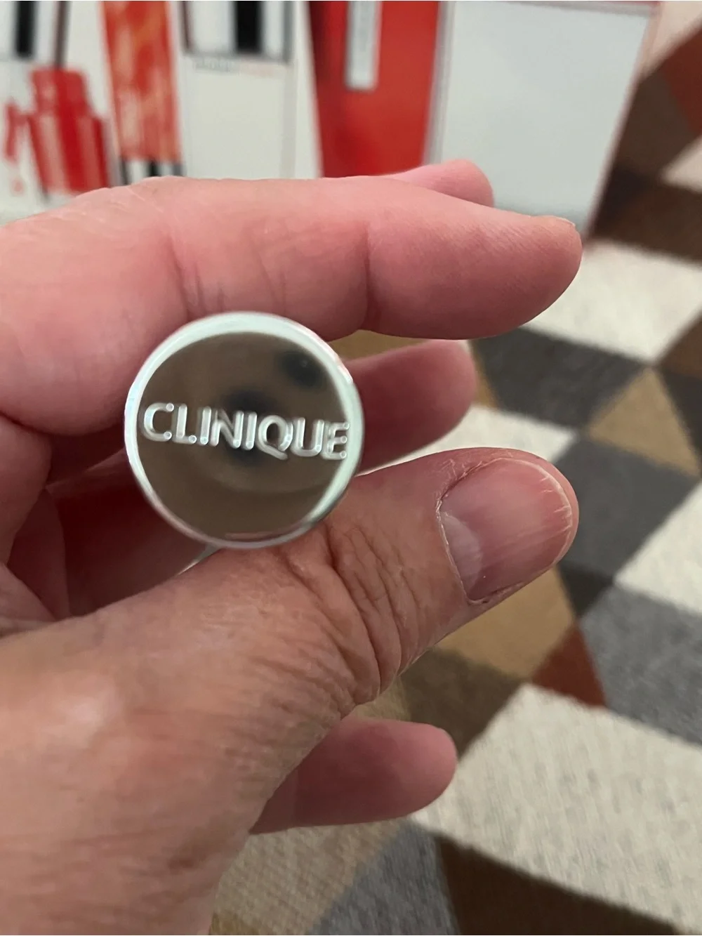 New Clinique Sample Size Nail Polish in. Orange Color